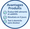 Avantage kit de sensibilité alimentaire à domicile