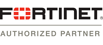 a logo for fortinet authorized partner