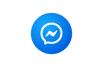 a blue and white logo with a blue and white background