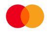 Orange and Yellow circle Mastercard accepted here logo