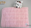 tuto patron pdf couverture tricot bebe