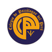 Logo del Colegio de Psicólogos del Perú en colores dorado y azul marino con letras góticas y símbolo de la psicología; impres