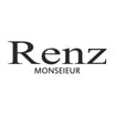 Logo de Renz Monseieur, marca de moda masculina en Perú, cliente de Peru Impress para impresión de etiquetas textiles, cajas 