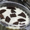cheese cake with oreo toppings
