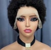 High quality Afro curl human hair lace wigs