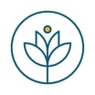 Dark blue lotus icon