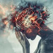 image d'un cerveau en feu évoquant des douleurs et des céphalées 