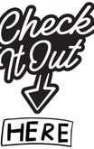 a sign that says check it out here