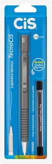 Lapiseira técnica Tecno CIS 2.0mm - Cinza