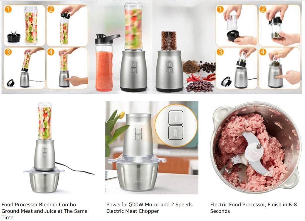 how to use the 3in1 food processor