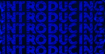 Blue typography over dark jungle visual