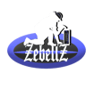 Zebellz Hard-Worker Brand Logo: woman kneeling down on Zebellz Main Logo hammering a box