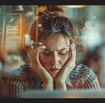 image d'une personne évoquant une atteinte e stress anxété