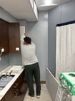 removing cabinets to get to mold
