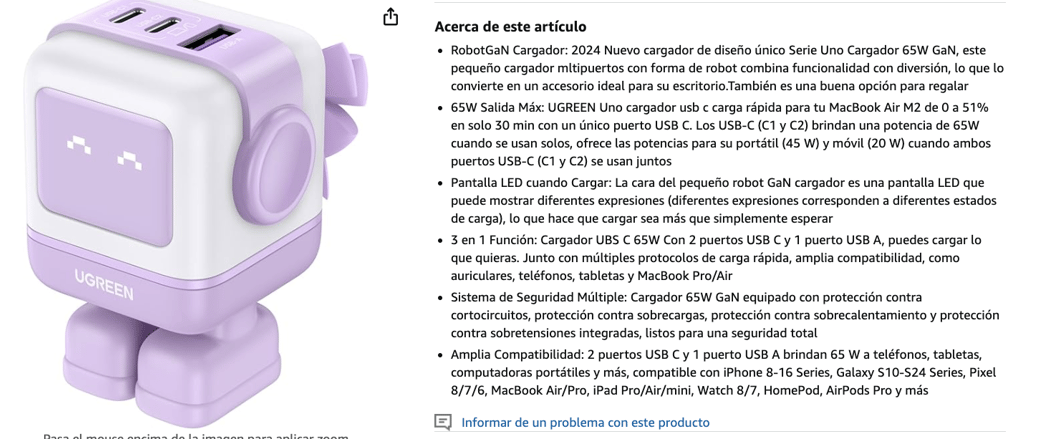 Características visuales destacadas de un listing optimizado para Amazon A9