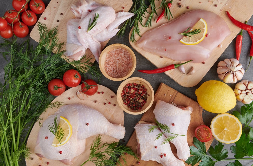 Raw Chicken parts