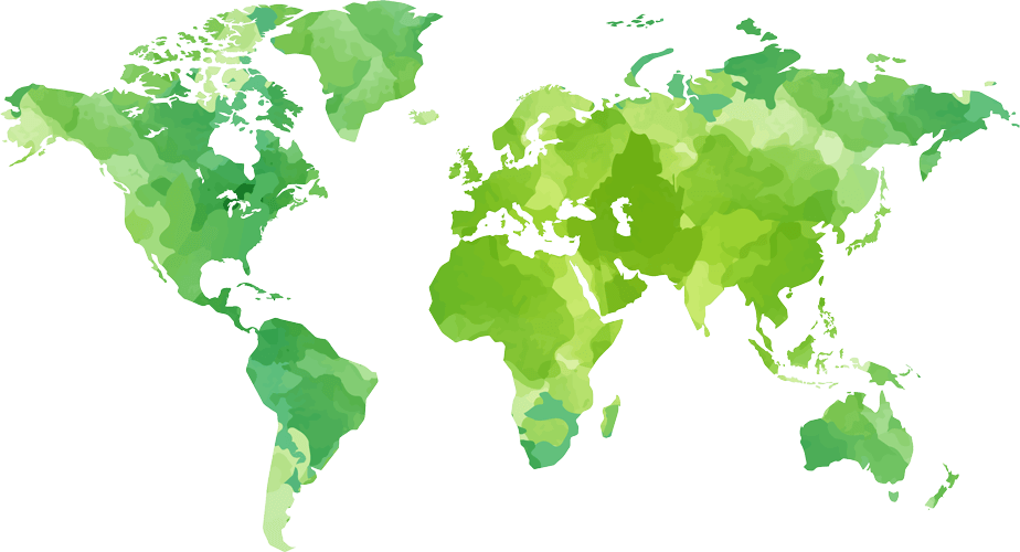 a map of the world with a map of the world