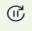"Icon depicting flexible work arrangements, symbolizing balance between work and personal commitment