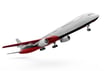 a large jetliner flying in the air