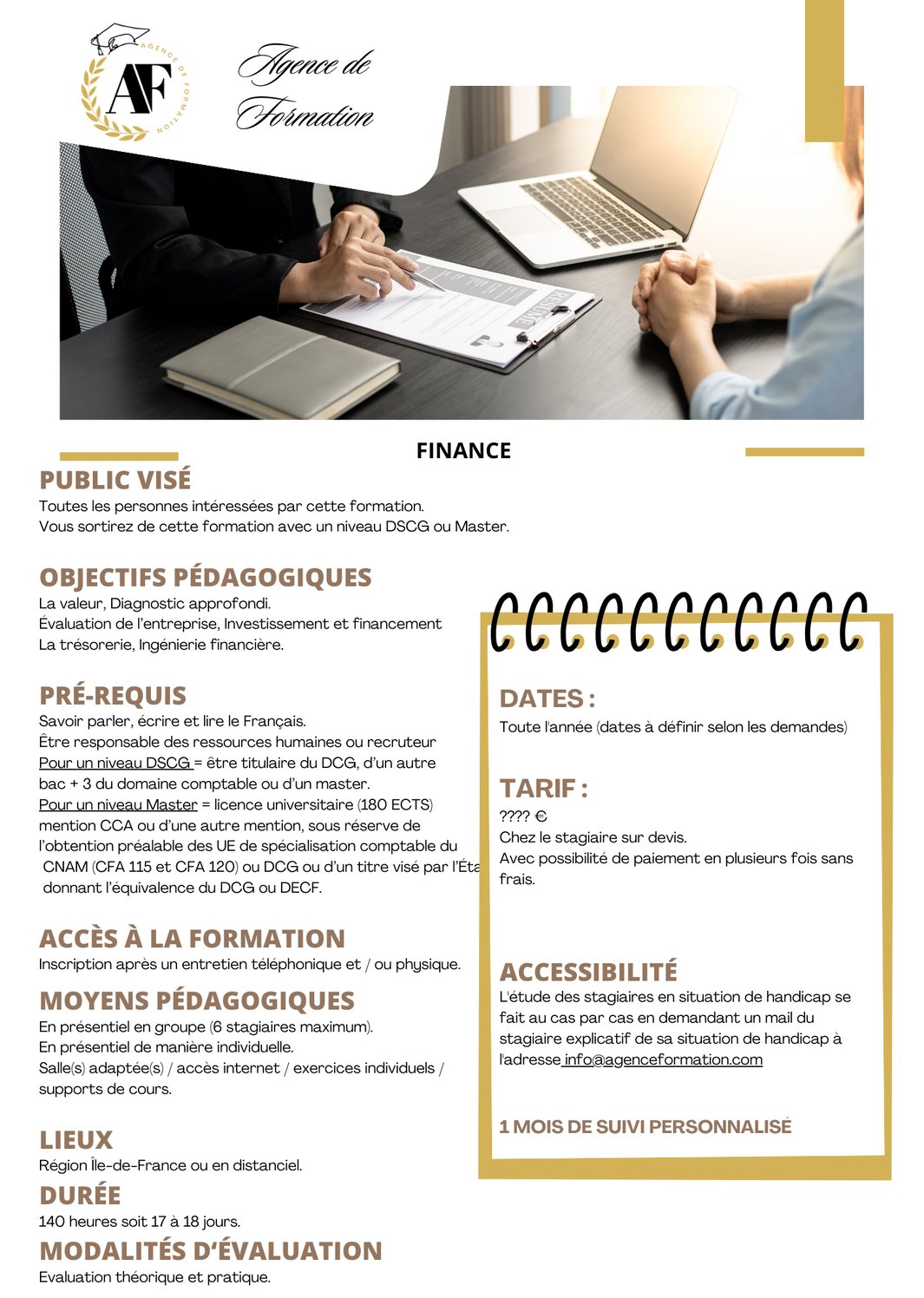 Programme bases de la finance