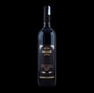 a bottle of giocobazzi vino rosso red still wine with a black background
