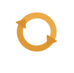 a circular arrow pointing to the center of a circle