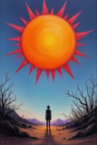 a man standing in front of a sunflower