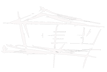 a black and white drawing of a house