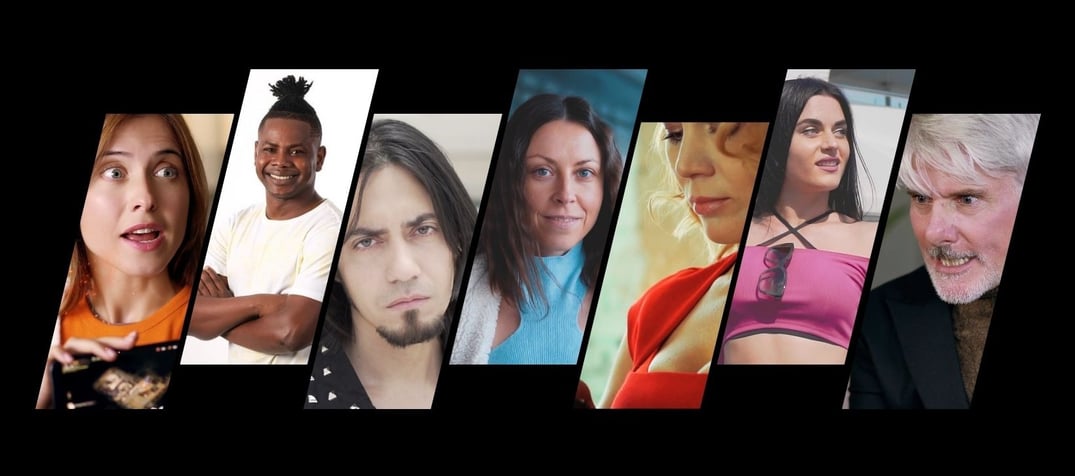 Actors, cameramen, script writers, lighting specialists, makeup artists, set designers, 3D animators