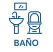 Ícono azul que representa baño completo con lavabo e inodoro, imagen ilustrativa