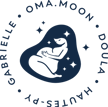 Logo macaron Omamoon Gabrielle Doula Hautes-Pyrénées