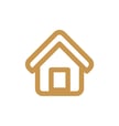 pictogramme petite maison dorée