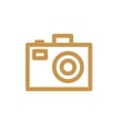pictogramme appareil photo doré