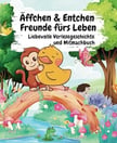 a picture of a baby's book with a picture of a monkey and a