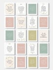 Minimalist quote cards set in a box