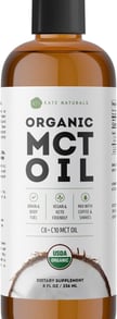 a bottle of organic oil