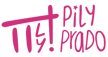a pink and black logo with the words,'i love it '