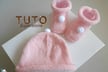 tuto bonnet et chaussons patron à tricoter