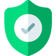 a shield shield shield icon with a tick tick tick tick