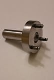 Precision-machined metal alignment pin tool with three guide pegs for construction or installation use