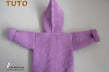 tuto, patron paletot violet à tricoter