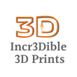 Incr3dible 3d prints logo