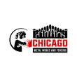 Chicago Metal works and Fencing logo