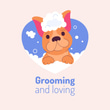 Dog and Cats Grooming logo