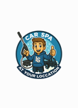 SPA CAR WASH AT YOUR LOCCATION logo