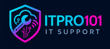 “ITPRO101: Smart Tech. Simple Support.” logo