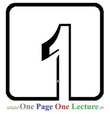 One Page One Lecture logo