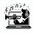 Aulas de trompete online logo