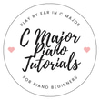 C Major Piano Tutorials - Piano Notes with Letters for Popular Songs logo