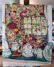 Oil painting - Dining room reflection